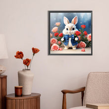 Load image into Gallery viewer, Flower Bunny 30*30CM(Canvas) Full Round Drill Diamond Painting
