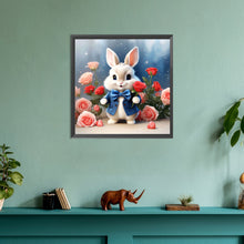 Load image into Gallery viewer, Flower Bunny 30*30CM(Canvas) Full Round Drill Diamond Painting
