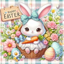 Load image into Gallery viewer, Easter Bunny 30*30CM(Canvas) Full Round Drill Diamond Painting
