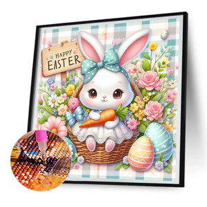 Easter Bunny 30*30CM(Canvas) Full Round Drill Diamond Painting