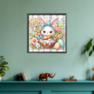 Easter Bunny 30*30CM(Canvas) Full Round Drill Diamond Painting