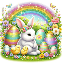 Load image into Gallery viewer, Easter Bunny 30*30CM(Canvas) Full Round Drill Diamond Painting
