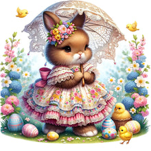 Load image into Gallery viewer, Easter Bunny 30*30CM(Canvas) Full Round Drill Diamond Painting
