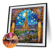 Load image into Gallery viewer, Glass Painting - Paris Eiffel Tower 30*30CM(Canvas) Full Round Drill Diamond Painting
