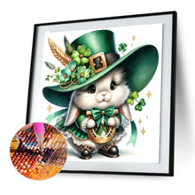 Load image into Gallery viewer, Little White Rabbit And Lucky Horseshoe 30*30CM(Canvas) Full Round Drill Diamond Painting
