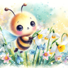 Load image into Gallery viewer, Spring Bee 30*30CM(Canvas) Full Round Drill Diamond Painting
