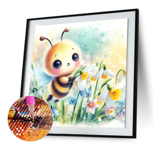 Spring Bee 30*30CM(Canvas) Full Round Drill Diamond Painting