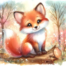 Load image into Gallery viewer, Spring Fox 30*30CM(Canvas) Full Round Drill Diamond Painting
