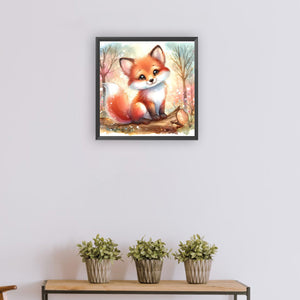 Spring Fox 30*30CM(Canvas) Full Round Drill Diamond Painting