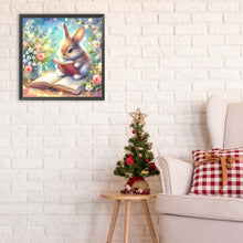 Load image into Gallery viewer, Rabbit Reading A Book 30*30CM(Canvas) Full Round Drill Diamond Painting
