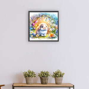 Lop-Eared Rabbit 30*30CM(Canvas) Full Round Drill Diamond Painting