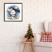 Load image into Gallery viewer, Rabbit Holding Umbrella 30*30CM(Canvas) Full Round Drill Diamond Painting
