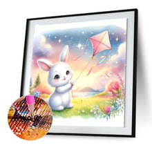 Load image into Gallery viewer, Rabbit Flying A Kite 30*30CM(Canvas) Full Round Drill Diamond Painting
