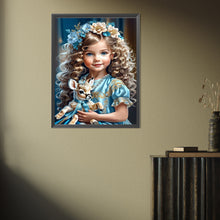 Load image into Gallery viewer, Girl Holding Deer 30*40CM(Picture) Full Square Drill Diamond Painting
