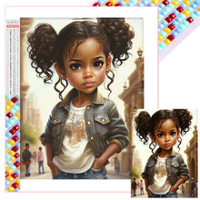 Load image into Gallery viewer, Black Girl 30*40CM(Picture) Full Square Drill Diamond Painting
