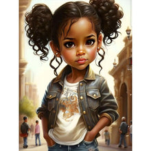 Load image into Gallery viewer, Black Girl 30*40CM(Picture) Full Square Drill Diamond Painting
