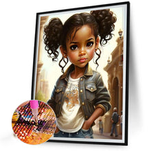 Load image into Gallery viewer, Black Girl 30*40CM(Picture) Full Square Drill Diamond Painting
