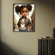 Load image into Gallery viewer, Black Girl 30*40CM(Picture) Full Square Drill Diamond Painting
