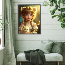 Load image into Gallery viewer, Deer Girl 30*40CM(Picture) Full Square Drill Diamond Painting

