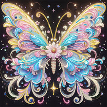 Load image into Gallery viewer, Fluorescent Butterfly 30*30CM(Canvas) Partial Special Shaped Drill Diamond Painting
