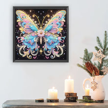 Load image into Gallery viewer, Fluorescent Butterfly 30*30CM(Canvas) Partial Special Shaped Drill Diamond Painting
