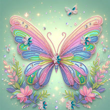 Load image into Gallery viewer, Spring Butterfly 30*30CM(Canvas) Partial Special Shaped Drill Diamond Painting
