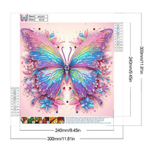 Load image into Gallery viewer, Colorful Flowers And Butterflies 30*30CM(Canvas) Partial Special Shaped Drill Diamond Painting
