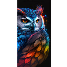 Load image into Gallery viewer, Fluorescent Colorful Owl 40*90CM(Picture) Full AB Round Drill Diamond Painting
