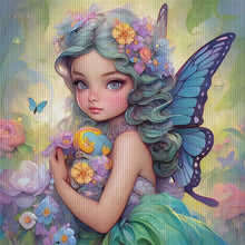 Load image into Gallery viewer, Butterfly Girl - 50*50CM 14CT Stamped Cross Stitch
