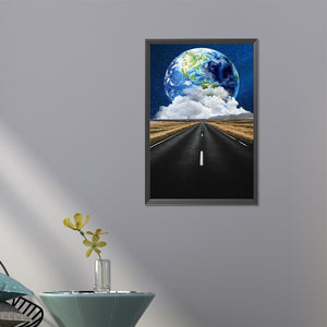Scenery Along The Road 40*60CM(Picture) Full AB Round Drill Diamond Painting