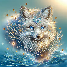 Load image into Gallery viewer, Hidden Fox 30*30CM(Canvas) Partial Special Shaped Drill Diamond Painting
