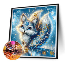 Load image into Gallery viewer, Two-Tailed Fox 30*30CM(Canvas) Partial Special Shaped Drill Diamond Painting
