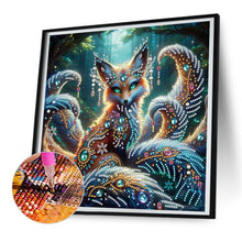 Load image into Gallery viewer, Nine-Tailed Fox 30*30CM(Canvas) Partial Special Shaped Drill Diamond Painting
