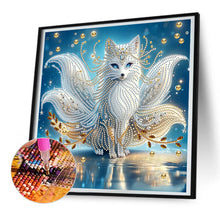 Load image into Gallery viewer, White Fox 30*30CM(Canvas) Partial Special Shaped Drill Diamond Painting
