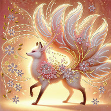 Load image into Gallery viewer, Pink Fox 30*30CM(Canvas) Partial Special Shaped Drill Diamond Painting
