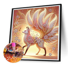 Load image into Gallery viewer, Pink Fox 30*30CM(Canvas) Partial Special Shaped Drill Diamond Painting
