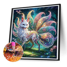 Load image into Gallery viewer, Colorful Tail Fox 30*30CM(Canvas) Partial Special Shaped Drill Diamond Painting
