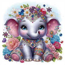 Load image into Gallery viewer, Elephant 30*30CM(Canvas) Partial Special Shaped Drill Diamond Painting
