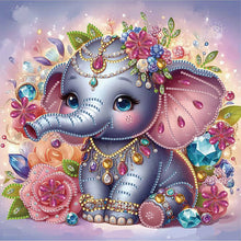 Load image into Gallery viewer, Elephant 30*30CM(Canvas) Partial Special Shaped Drill Diamond Painting
