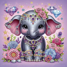 Load image into Gallery viewer, Elephant 30*30CM(Canvas) Partial Special Shaped Drill Diamond Painting
