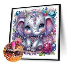 Load image into Gallery viewer, Elephant 30*30CM(Canvas) Partial Special Shaped Drill Diamond Painting
