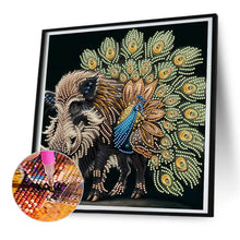 Load image into Gallery viewer, Boar Peacock 30*30CM(Canvas) Partial Special Shaped Drill Diamond Painting
