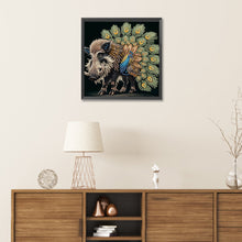 Load image into Gallery viewer, Boar Peacock 30*30CM(Canvas) Partial Special Shaped Drill Diamond Painting
