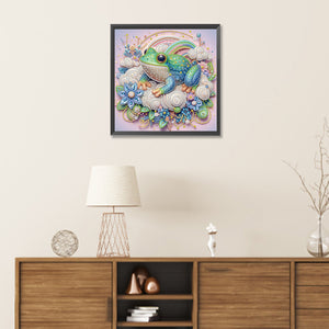Frog 30*30CM(Canvas) Partial Special Shaped Drill Diamond Painting