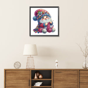 The Knitting Gnome 30*30CM(Canvas) Partial Special Shaped Drill Diamond Painting