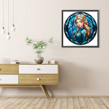 Load image into Gallery viewer, Glass Painting - Disney Princess-Princess Anna 40*40CM(Picture) Full AB Round Drill Diamond Painting
