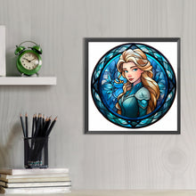 Load image into Gallery viewer, Glass Painting - Disney Princess-Princess Anna 40*40CM(Picture) Full AB Round Drill Diamond Painting
