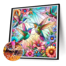 Load image into Gallery viewer, Flowers Hummingbird 30*30CM(Canvas) Full Round Drill Diamond Painting
