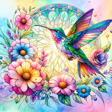 Load image into Gallery viewer, Flowers Hummingbird 30*30CM(Canvas) Full Round Drill Diamond Painting
