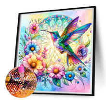 Load image into Gallery viewer, Flowers Hummingbird 30*30CM(Canvas) Full Round Drill Diamond Painting
